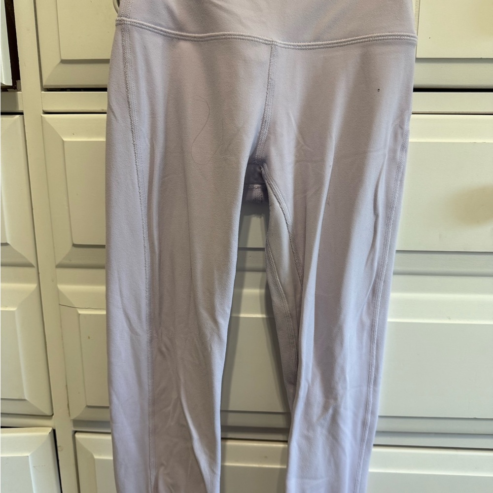 lululemon athletica lavender leggings size 0, 25”